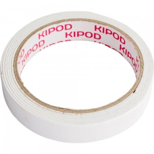 Двухсторонняя лента KIPOD на вспененной основе 19мм х 1,5м 006507001