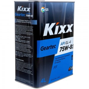 Трансмиссионное масло KIXX GEARTEC FF GL-4, 75W85, полусинтетическое, 4 л L271744TE1