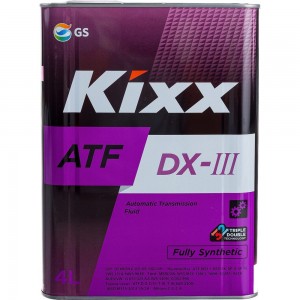Трансмиссионное масло KIXX ATF DX-III, синтетическое, 4 л L250944TE1