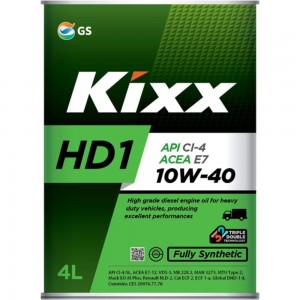 Моторное масло KIXX HD1 10W40, синтетическое, 4 л L206144TE1