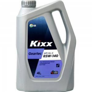 Полусинтетическое трансмиссионное масло KIXX GEARTEC GL-5 85W-140 4л L2984440E1
