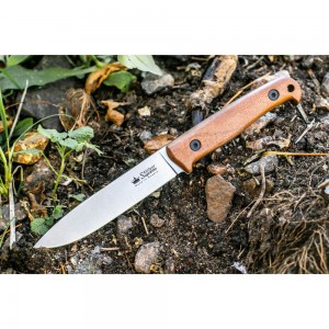 Туристический нож Kizlyar Supreme Pioneer сталь AUS-8, StoneWash, рукоять из Кавказского ореха 4650065056885