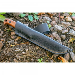 Туристический нож Kizlyar Supreme Pioneer сталь AUS-8, StoneWash, рукоять из Кавказского ореха 4650065056885