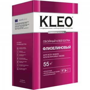 Обойный клей для флизелиновых обоев KLEO сыпучий 030 EXTRA 55