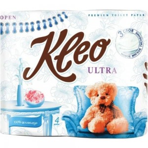 Бытовая туалетная бумага KLEO Ultra 3-х слойная C86 111333