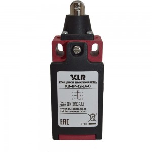 Концевой/путевой выключатель KLR KB-4P-12-L4-C 3NC Slow Action/10A/600VAC/Ввод М20/8800007