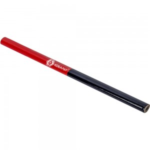 Строительный карандаш КОБАЛЬТ 2-х цветный, красный/синий, 180/10 мм, 3 шт 793-138