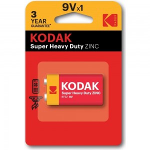 Солевая батарейка Kodak 6F221BL EXTRA HEAVY DUTY K9VHZ1B Б0005137