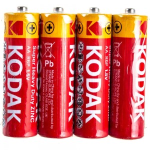 Батарейки KODAK R64S SUPER HEAVY DUTY Zinc KAAHZ 4S, Б0005141