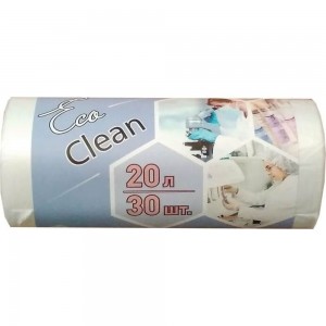 Мешки для мусора Концепция Быта белые Ecoclean 3286