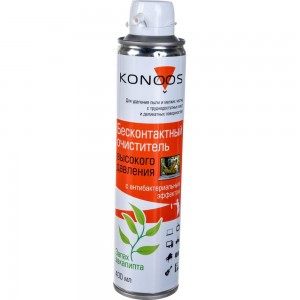 Сжатый воздух для продувки пыли Konoos Очиститель - спрей с антибактериальным компонентом, 400 мл KAD-400-А