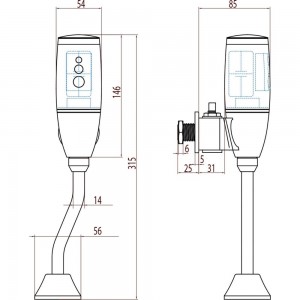 Устройство автоматического слива воды для писсуара Kopfgescheit KG6329
