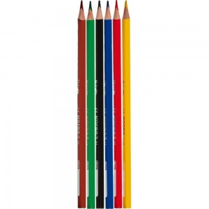 Трехгранные цветные карандаши 8 шт в упаковке Kores 6 цветов 93306.01 153053