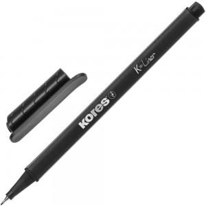 Линер Kores 0.4 мм, черный 1650221