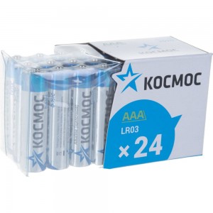 Батарейка LR03 (24 шт) КОСМОС KOCLR03 24BOX 278064
