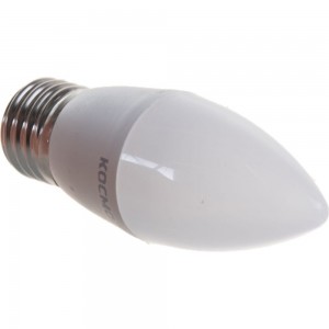 Светодиодная лампа КОСМОС LED 7.5Вт Свеча 220В E27 4500К 417252 LkecLED7.5wCNE2745