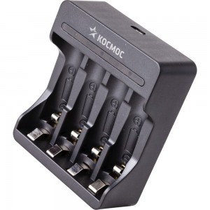 Зарядное устройство КОСМОС 1-4 АА/ААА питание от USB шнура, автоотключение KOC903USB