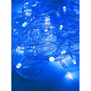 Светодиодная гирлянда КОСМОС 80 светодиодов, синий, 8.8м, 8 режимов KOC_GIR80LED_B