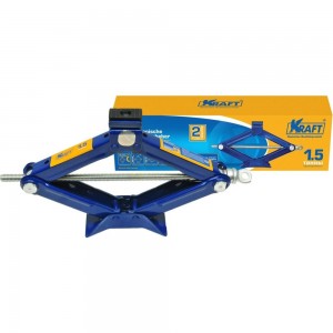 Ромбический домкрат KRAFT 1.5 т, min 105mm-max 385mm KT 800024