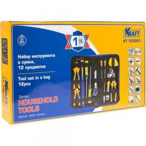 Набор инструмента 12 предметов сумка KRAFT KT 703001