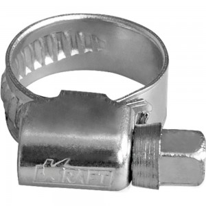 Червячный хомут KRAFT 10-16 мм, уп. 100 шт. KT 880201