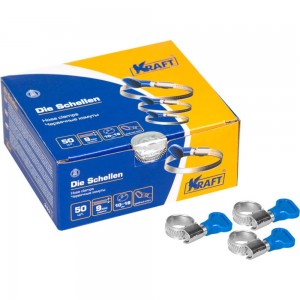 Хомут с ключом KRAFT 10-16 мм, уп. 50 шт. KT 880501