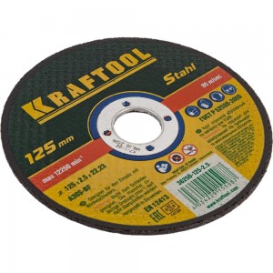 Отрезной абразивный круг Kraftool по металлу для УШМ 125x2.5x22.23 мм 36250-125-2.5
