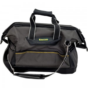 Инструментальная сумка Kraftool INDUSTRIE жесткое пластиковое дно, 20 карманов, длина 45см 38740-18