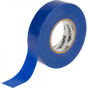 Профессиональная изолента ПВХ KRANZ 19 мм х 20 м, 0.18 мм, синяя KR-09-2805