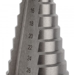 Сверло ступенчатое по металлу 4.0-32.0 мм, HSS KRANZ KR-12-6603
