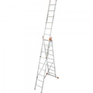 Универсальная трехсекционная лестница с дополнительной функцией Krause MONTO TRIBILO 3х8 129741
