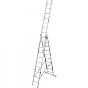 Универсальная трехсекционная лестница с дополнительной функцией Krause MONTO TRIBILO 3х8 129741