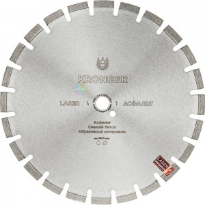 Диск алмазный сегментный по асфальту (400x25.4 мм) Kronger A200400