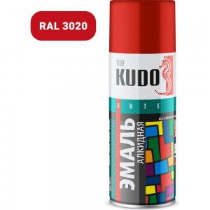 Универсальная эмаль KUDO аэрозоль красная 520 мл 1003 54678