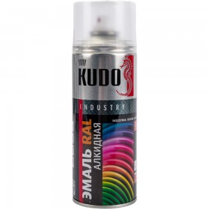 Эмаль универсальная высокопрочная индустриальная алкидная глянцевая KUDO RAL 9005 реактивный чёрный KU-09005