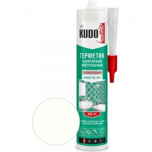Нейтральный санитарный герметик KUDO белый 280 мл KSK-131