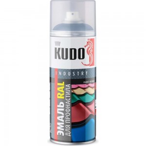 Эмаль KUDO для металлочерепицы и профнастила высокопрочная алкидная полуматовая RAL 5005 сигнальный синий KU-05005R