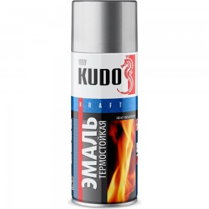Термостойкая эмаль KUDO серебристая 585303