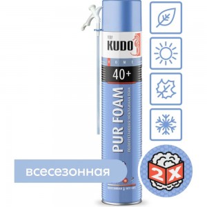Полиуретановая монтажная бытовая всесезонная пена KUDO HOME 40+ KUPH10U40+