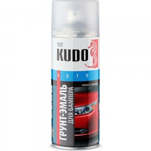 Эмаль для бампера KUDO черная 520 мл 6202 11605079