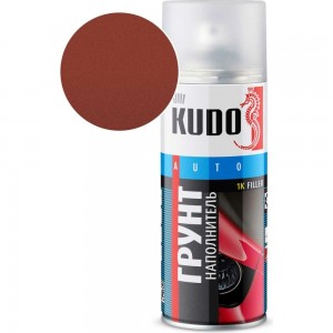 Акриловый грунт-наполнитель аэрозоль KUDO 1К красно-коричневый 520 мл 2202 11604972