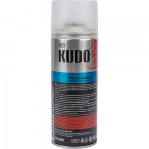 Грунт для пластика KUDO активатор адгезии прозрачный 520 мл 6000 11605068