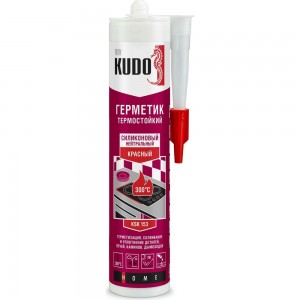 Высокотемпературный герметик KUDO красно-коричневый 280 мл KSK-153