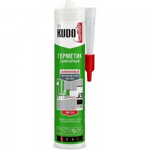 Силиконовый санитарный герметик KUDO антрацитовый серый, 280 мл KSK-124