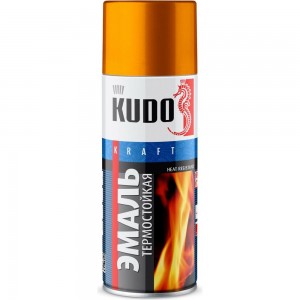 Эмаль термостойкая KUDO золотая KU-5007