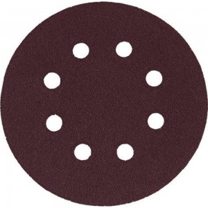 Набор наждачных кругов с липучкой КУРС с отверстиями, 125 мм, 5 шт. Р60 39783