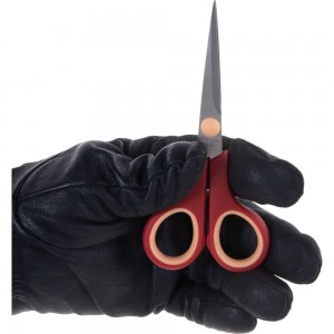 Бытовые нержавеющие ножницы, прорезиненные ручки, толщина лезвия 1.4 мм, 135 мм КУРС 67328