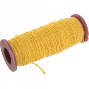 Разметочный капроновый шнур, желтый, 1.5 мм х 50 м КУРС 4712