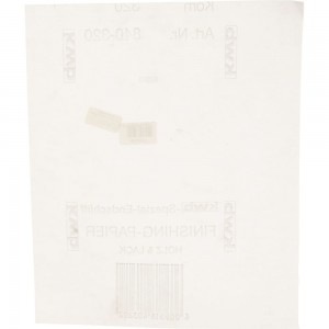Наждачная бумага для чистовой обработки (230х280 мм; зерно 320; специальный абразив) KWB 840-320