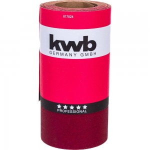 Бумага наждачная 115 мм, К240 рулон 5м, усиленная основа KWB 817824